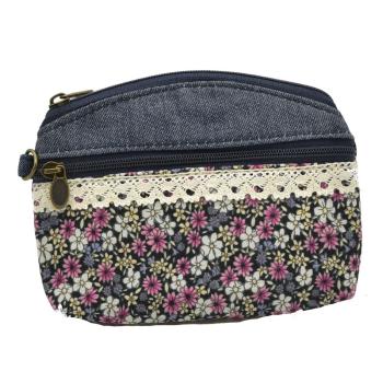 Handtasche Patchwork Kosmetiktasche Geldbörse Blume